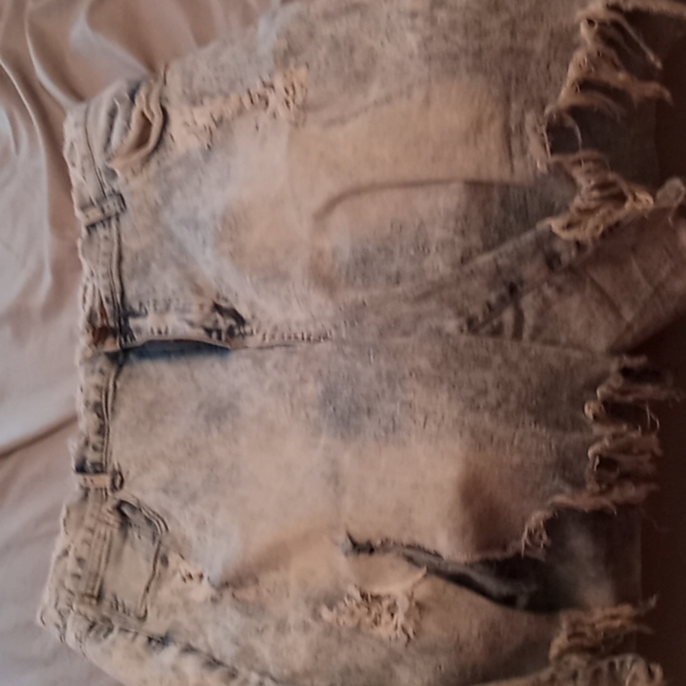 Blue jean shorts
